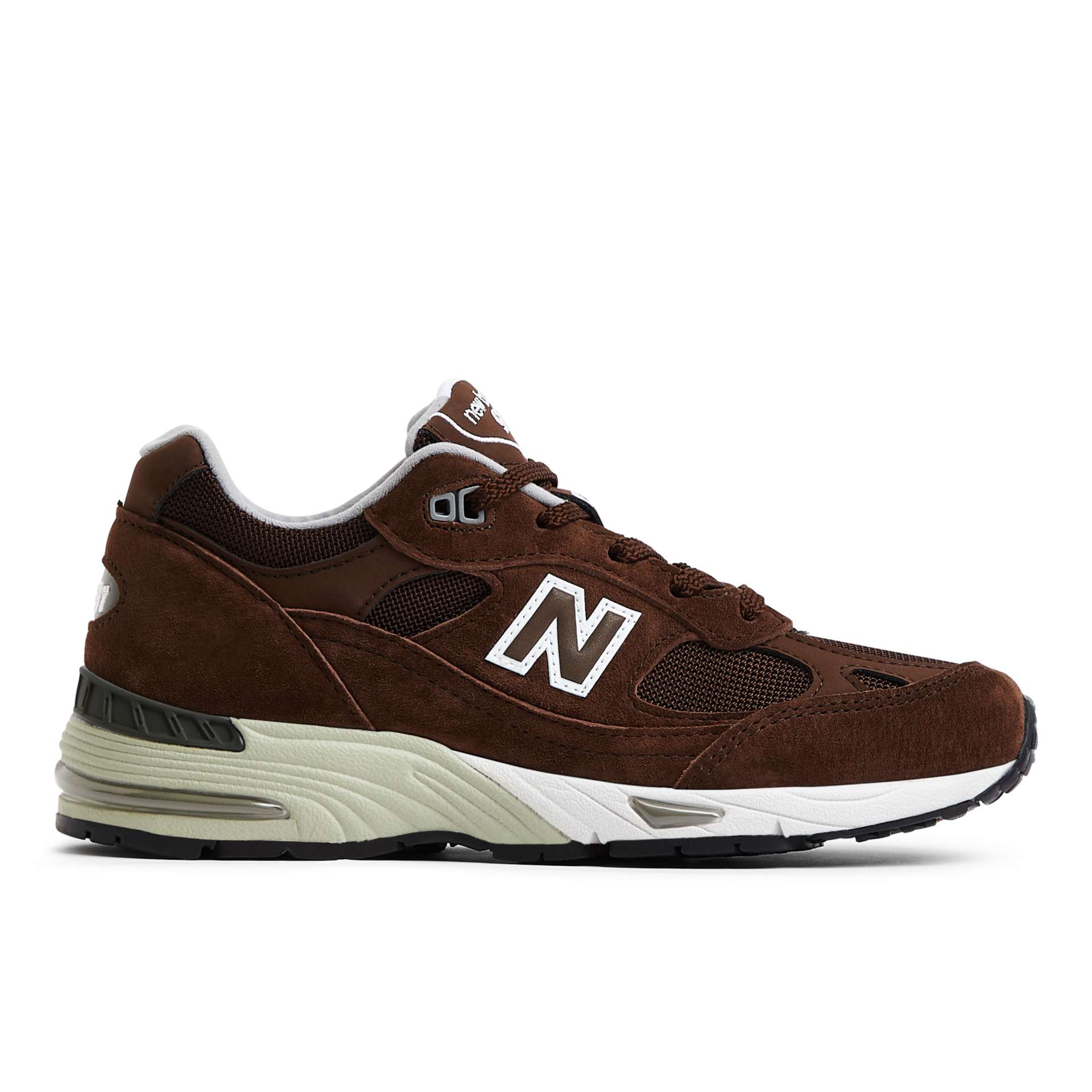 New Balance Made Braun/Weiß (W991BGW)