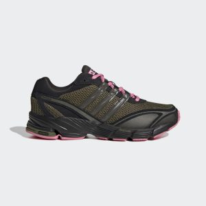 adidas Supernova Cushion 7 Schuh Core Black / Focus Olive / Bliss Pink (GW6863)