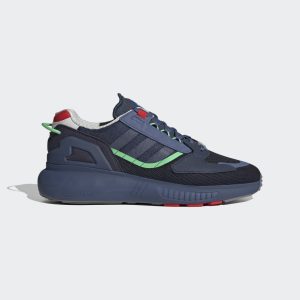 adidas ZX 5K BOOST Schuh GREEN / Crew Navy / Semi Screaming Green (GV7700)