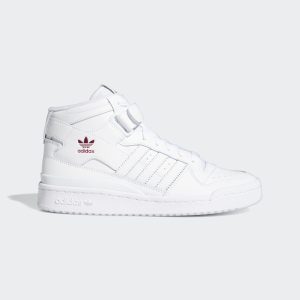 adidas Forum Mid Schuh Cloud White / Cloud White / Shock Pink (G57984)