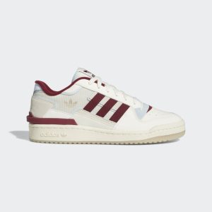 adidas Forum Exhibit Low Schuh Off White / Collegiate Burgundy / Cream White (GW4358)
