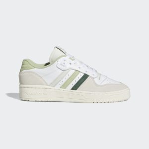 adidas Rivalry Low Schuh Cloud White / Linen Green / Magic Lime (GX7081)