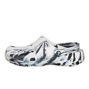 Crocs Classic Marbled Clog White / Black (206867-103)