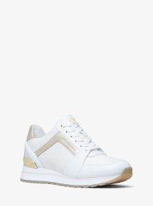 Michael Kors Sneaker Billie  Weiss/blassgoldton (43T1BIFS2Y)