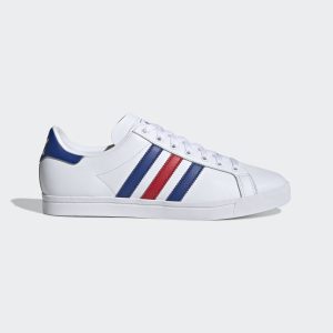 adidas Coast Star Schuh Cloud White / Collegiate Royal / Scarlet (EE6198)