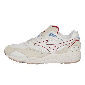 Mizuno Contender Snow White / High Risk Red / Pristine (D1GA227401)