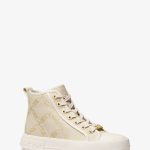 Michael Kors Hi-Top-Sneaker Evy  Blassgoldton/beige (43S3EYFE6Y)