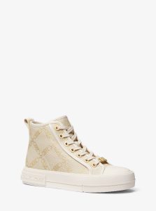 Michael Kors Hi-Top-Sneaker Evy  Blassgoldton/beige (43S3EYFE6Y)