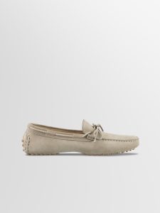 Koio Maranello Bow In Ashen Men’s Leather Penny Loafers (MBASM0)