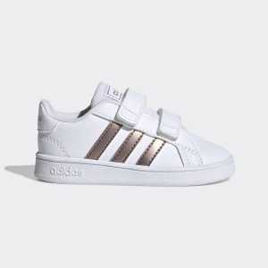 adidas Grand Court Schuh Cloud White / Copper Met. / Light Granite (EF0116)