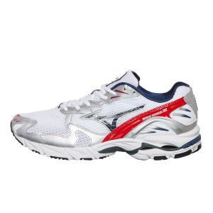 Mizuno Wave Rider 10 Wht / Insignblue / High Risk Red (D1GA210408)