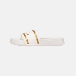 Fila Morro Bay Logo Slipper Wmn white / gold (FFW0102-13069)