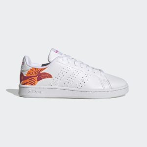 adidas Advantage Court Lifestyle Schuh Cloud White / Screaming Pink / Cloud White (GY7046)