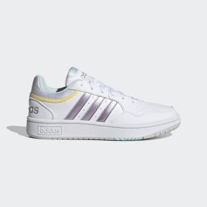 adidas HOOPS 3.0 W Cloud White / Matt Purple Met. / Almost Yellow (GX1806)