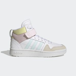adidas Postmove Mid Cloudfoam Super Lifestyle Basketball Mid Classic Schuh Cloud White / Almost Blue / Almost Pink (GY9582)