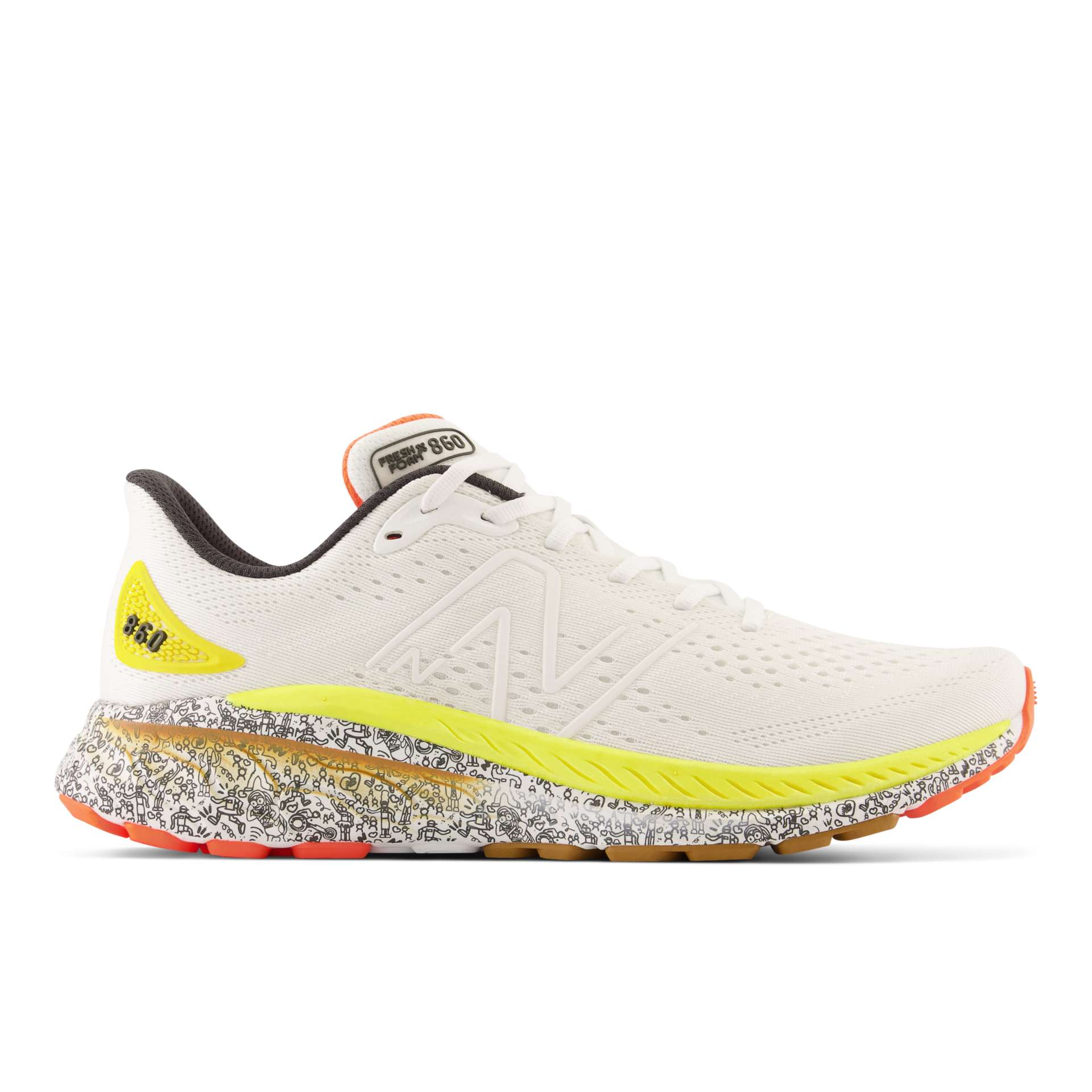 New Balance Fresh Foam X 860v13 Find Your Start Weiß/blanc/Gelb/Jaune/Grau/Gris (M860X13)