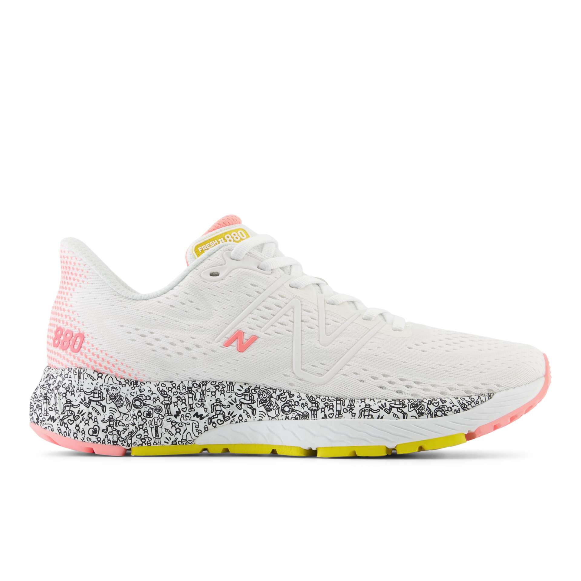 New Balance Fresh Foam X 880v13 Find Your Start Weiß/blanc/Rosa/Rose (W880R13)