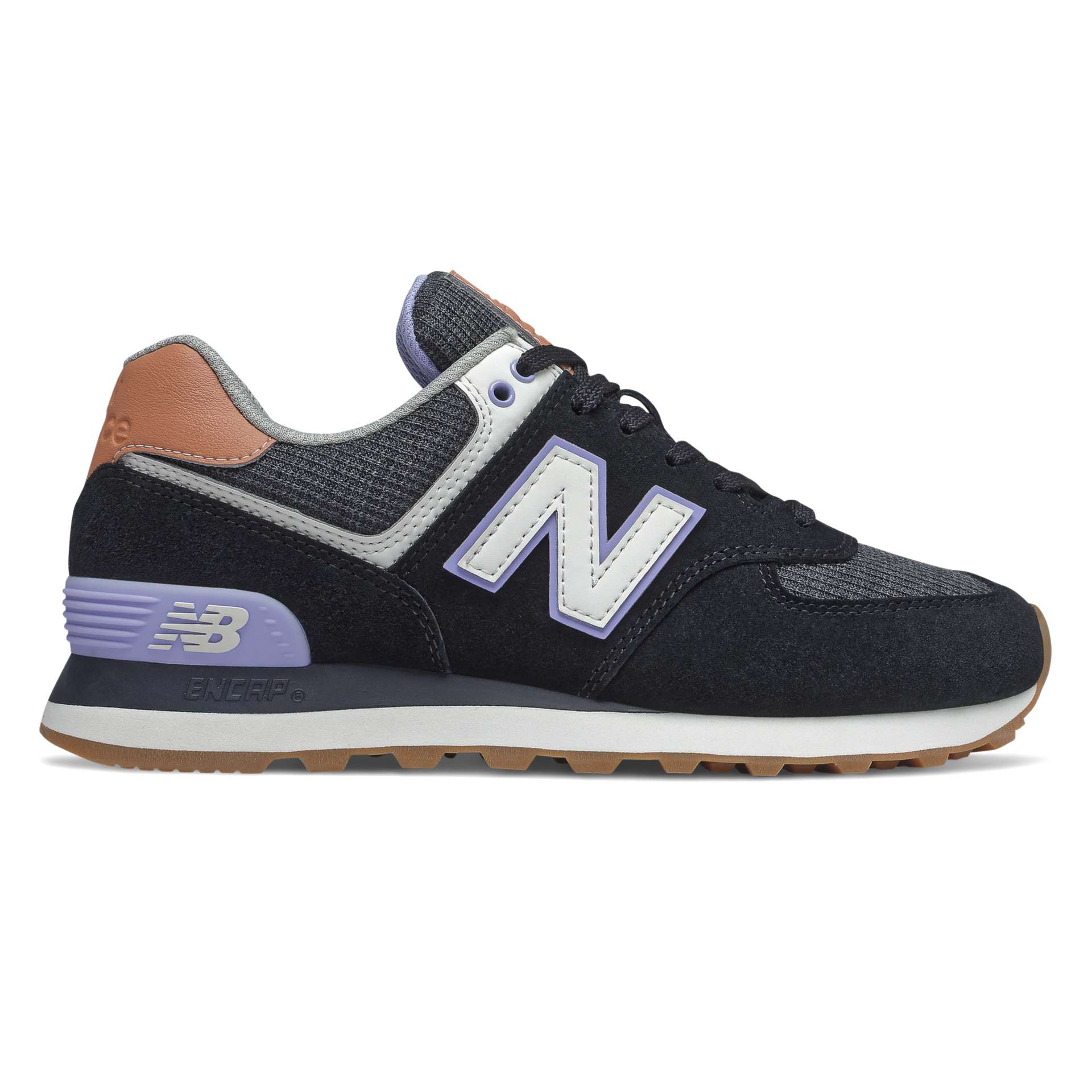 New Balance 574 Schwarz/Noir/Violett/Violet (WL574BCX)