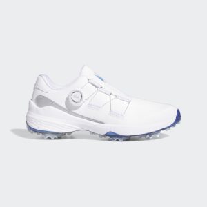adidas ZG23 BOA Lightstrike Golfschuh Cloud White / Blue Fusion Met. / Silver Metallic (GZ2171)