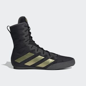 adidas Box Hog 4 Boxschuh Core Black / Gold Metallic / Grey Six (GZ6116)