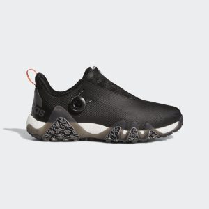 adidas Codechaos 22 BOA Spikeless Golfschuh Core Black / Dark Silver Metallic / Impact Orange (GX3937)