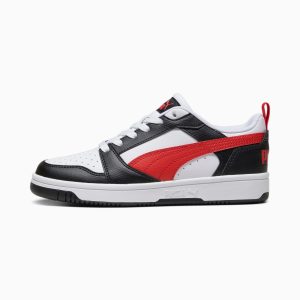 Puma Rebound V6 Lo Jugendliche Schwarz (393833-04)