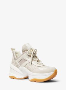 Michael Kors Sneaker Olympia  Beige Combo (43F2OLFS3Y)