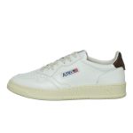 Autry  Medalist Low White / Brown (AULMLL53)