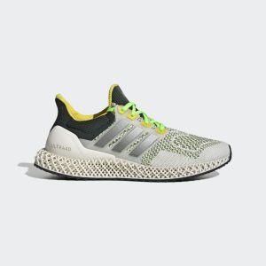 adidas Ultra 4D Laufschuh Cloud White / Night Metallic / Beam Yellow (GZ1336)