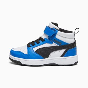 Puma Rebound V6 Mid Kinder  Schwarz (393832-06)