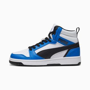 Puma Rebound V6 Mid Teenager Schwarz (393831-06)