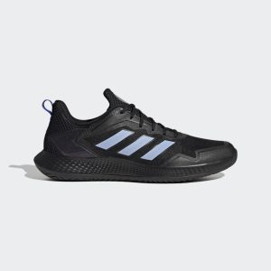 adidas Defiant Speed Tennisschuh Core Black / Blue Dawn / Lucid Fuchsia (HQ8457)