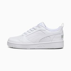 Puma Rebound V6 Lo Jugendliche Weiß/Grau (393833-03)