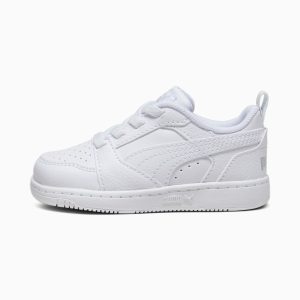 Puma Rebound V6 Lo Kleinkinder Weiß/Grau (393835-03)
