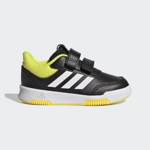 adidas Tensaur Sport Training Hook and Loop Schuh Core Black / Beam Yellow / Cloud White (GW6457)