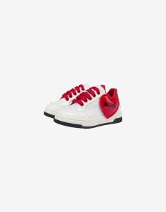 Moschino Sneakers Aus Kalbsleder Maxi Heart (MNT75892MK032)