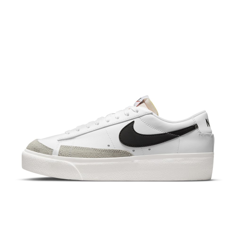 Nike Wmns Blazer Low Platform  White / Black – Sail – Team Orange (DJ0292 101)