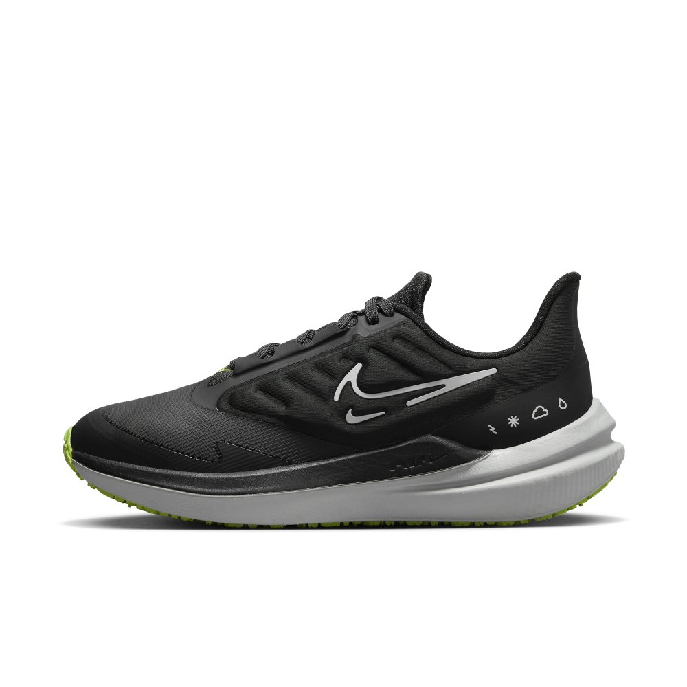 Nike Air Winflo 9 Shield wetterfester Straßenlaufschuh für Schwarz (DM1104-001)