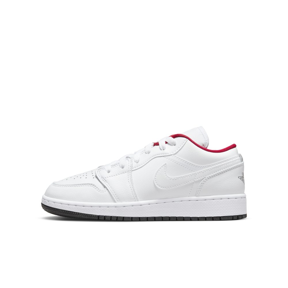 Air Jordan 1 Low GS White Red (553560-164)