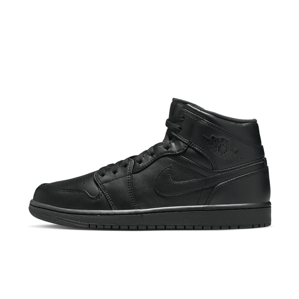 Air Jordan 1 Mid Schwarz (554724-093)