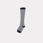 Kenzo Chaussettes Hautes à Rayures Homme Bleu Nuit – Taille 4245 (FD58SM321KSA)