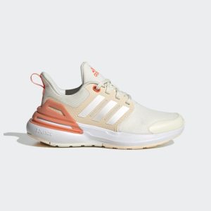 adidas Rapidasport Bounce Sport Running Lace Schuh Off White / Zero Metalic / Solar Red (HP6127)