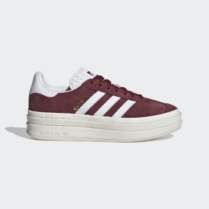 adidas Gazelle Bold Schuh Shadow Red / Cloud White / Core White (HQ6892)