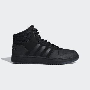 adidas Hoops Mid 2.0 Schuh Core Black / Core Black / Carbon (B44621)