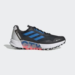 adidas TERREX Agravic Flow 2.0 GORE-TEX Trailrunning-Schuh Core Black / Blue Rush / Turbo (H03184)