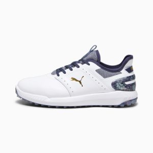 Puma x LIBERTY Ignite Elevate Golfschuhe Herren Weiß/Blau (379342-01)