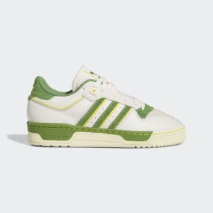 adidas Rivalry Low 86 Schuh Chalk White / Crew Green / Hazy Yellow (FZ6318)