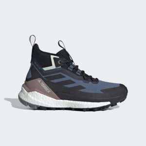 adidas TERREX Free Hiker 2 GORE-TEX Wanderschuh Wonder Steel / Core Black / Linen Green (GZ3313)