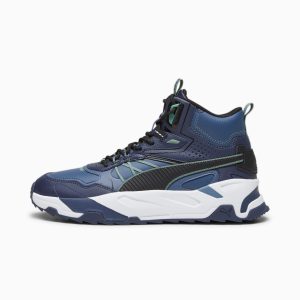 Puma Trinity Mid Hybrid Leder-Sneakers Herren  Schwarz (393985-01)