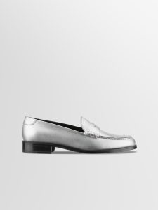 Koio Brera In Sterling Women’s Leather Penny Loafers (BRST)